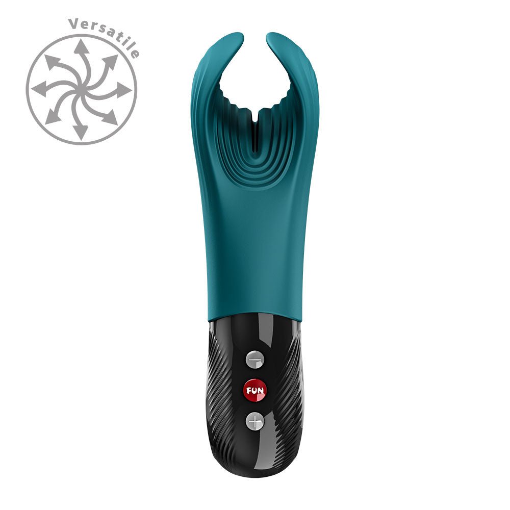 Fun Factory MANTA Bottle Green - Bottle Green USB-C Rechargeable Unisex Vibrator - Silk and Sin
