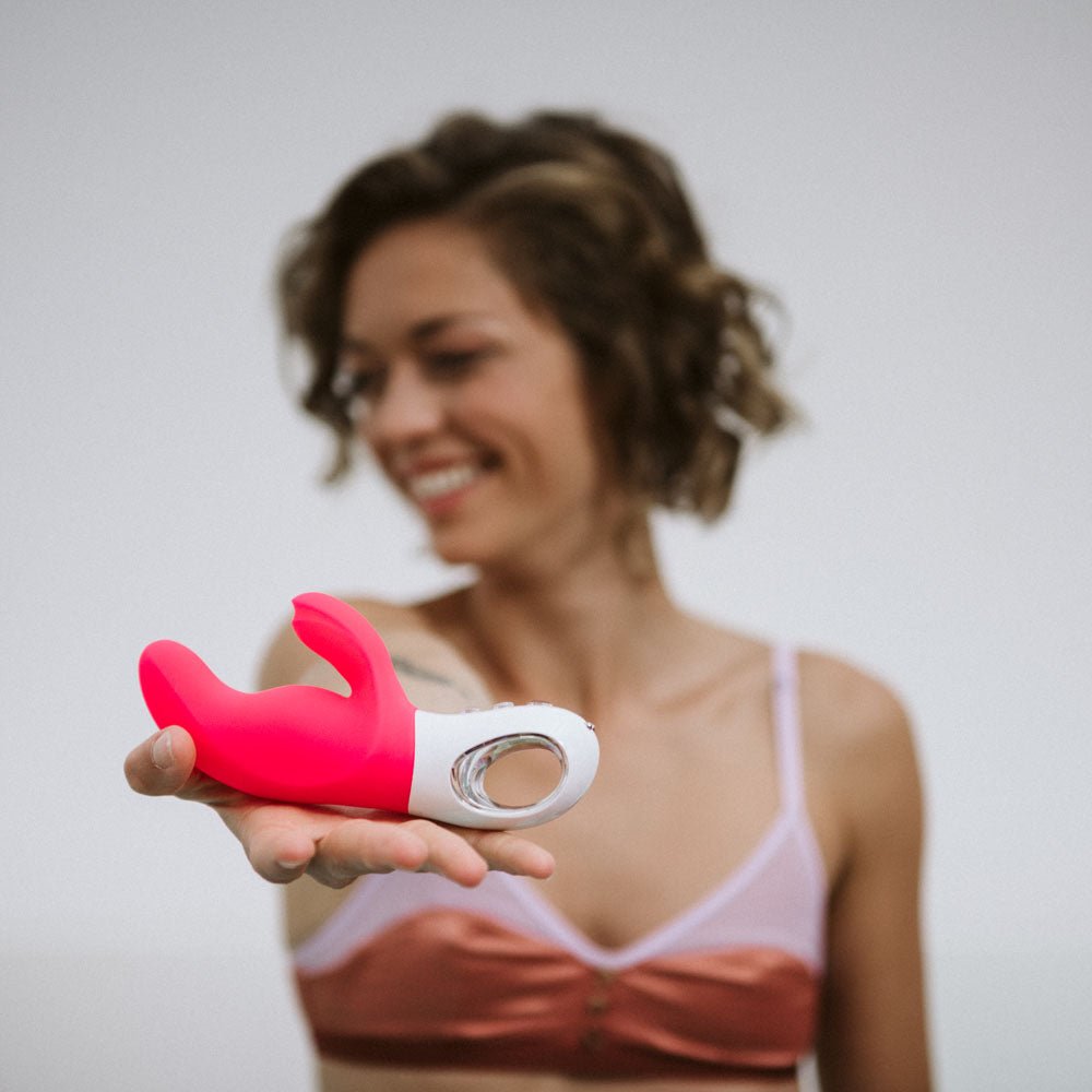 Fun Factory MISS BI pink - Pink 17 cm USB Rechargeable Rabbit Vibrator - Silk and Sin
