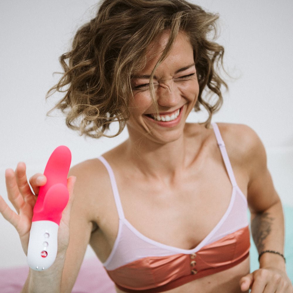 Fun Factory MISS BI pink - Pink 17 cm USB Rechargeable Rabbit Vibrator - Silk and Sin