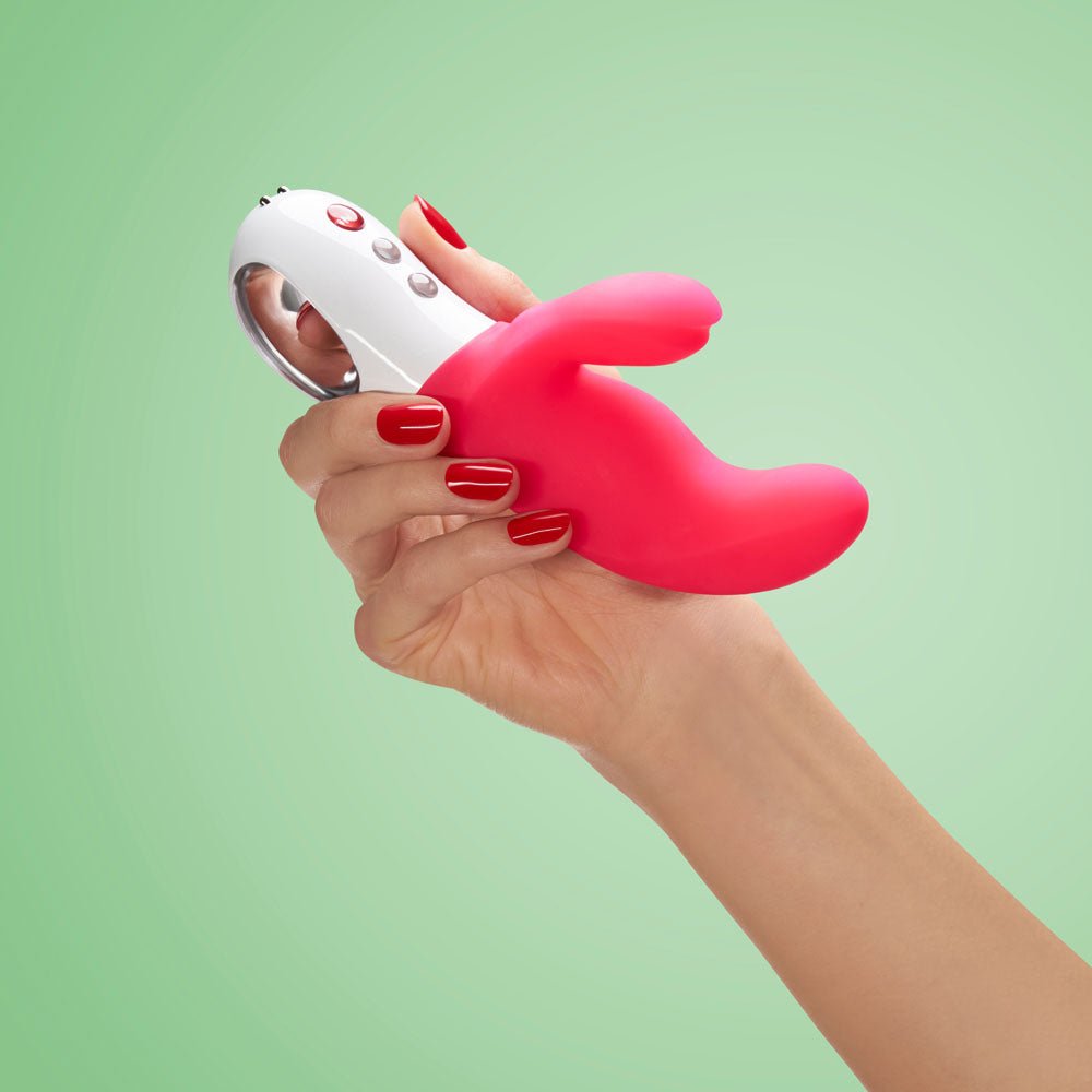 Fun Factory MISS BI pink - Pink 17 cm USB Rechargeable Rabbit Vibrator - Silk and Sin