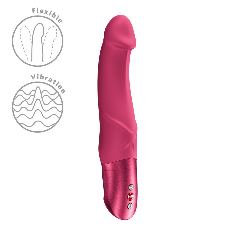 Fun Factory MR. BOSS Raspberry - Raspberry 21 cm Vibrator - Silk and Sin