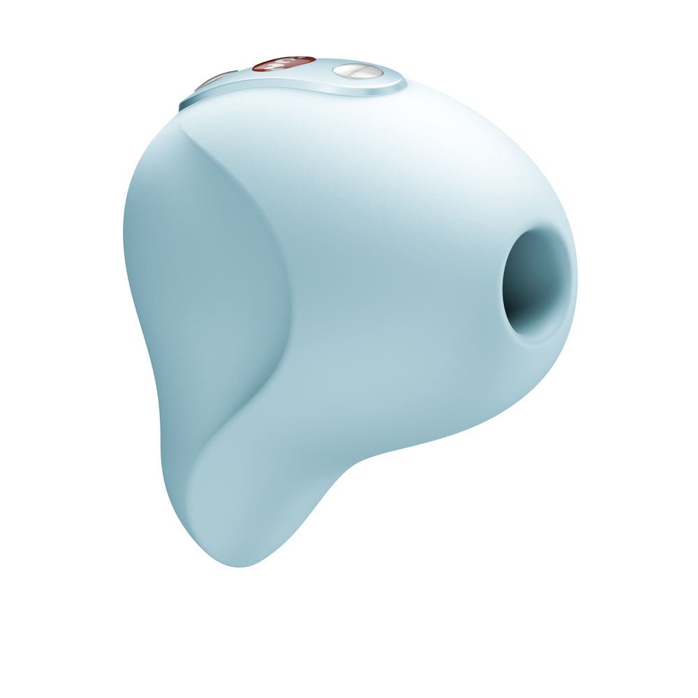 Fun Factory SEDUCTION Ice Blue - Ice Blue USB Rechargeable Air Pulse Stimulator - Silk and Sin