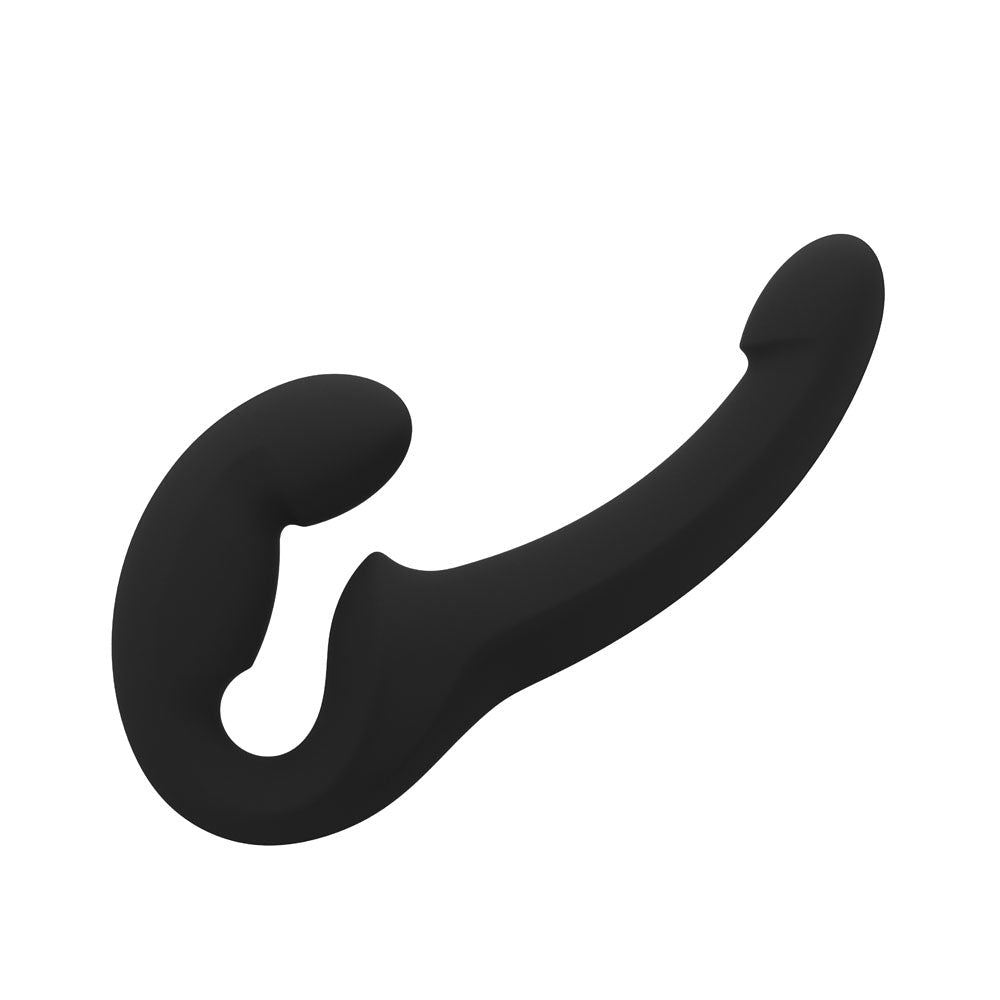 Fun Factory SHARE LITE Black - Black Strapless Strap-On - Silk and Sin