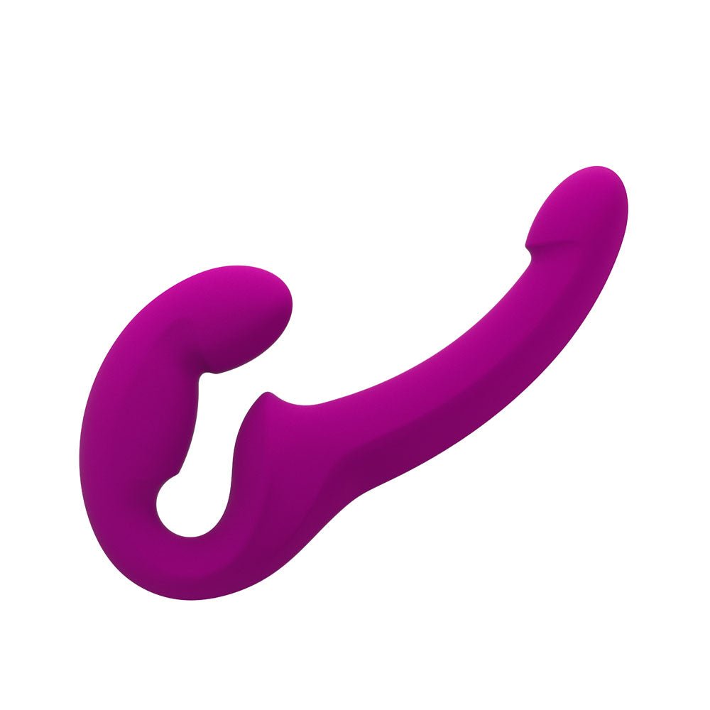Fun Factory SHARE LITE Blackberry - Blackberry Strapless Strap-On - Silk and Sin