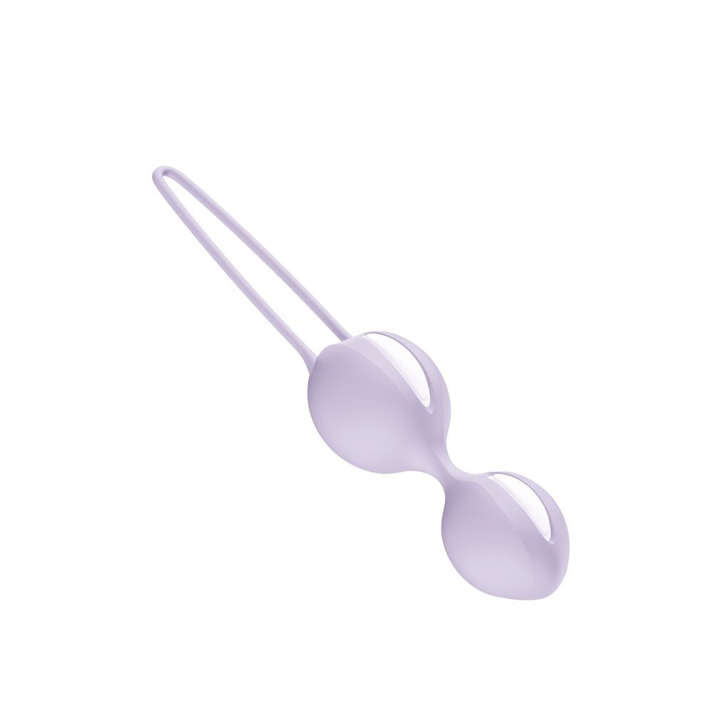 Fun Factory SMARTBALLS DUO Purple - Purple Weighted Kegel Balls - Silk and Sin