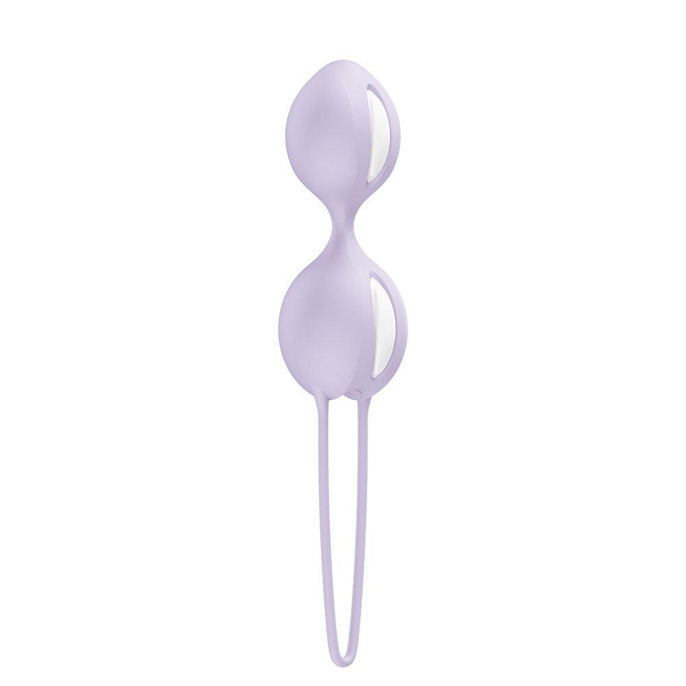Fun Factory SMARTBALLS DUO Purple - Purple Weighted Kegel Balls - Silk and Sin