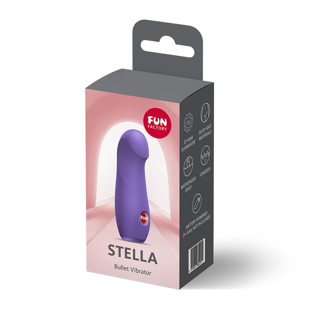 Fun Factory STELLA Blackcurrant - Purple Vibrating Bullet - Silk and Sin