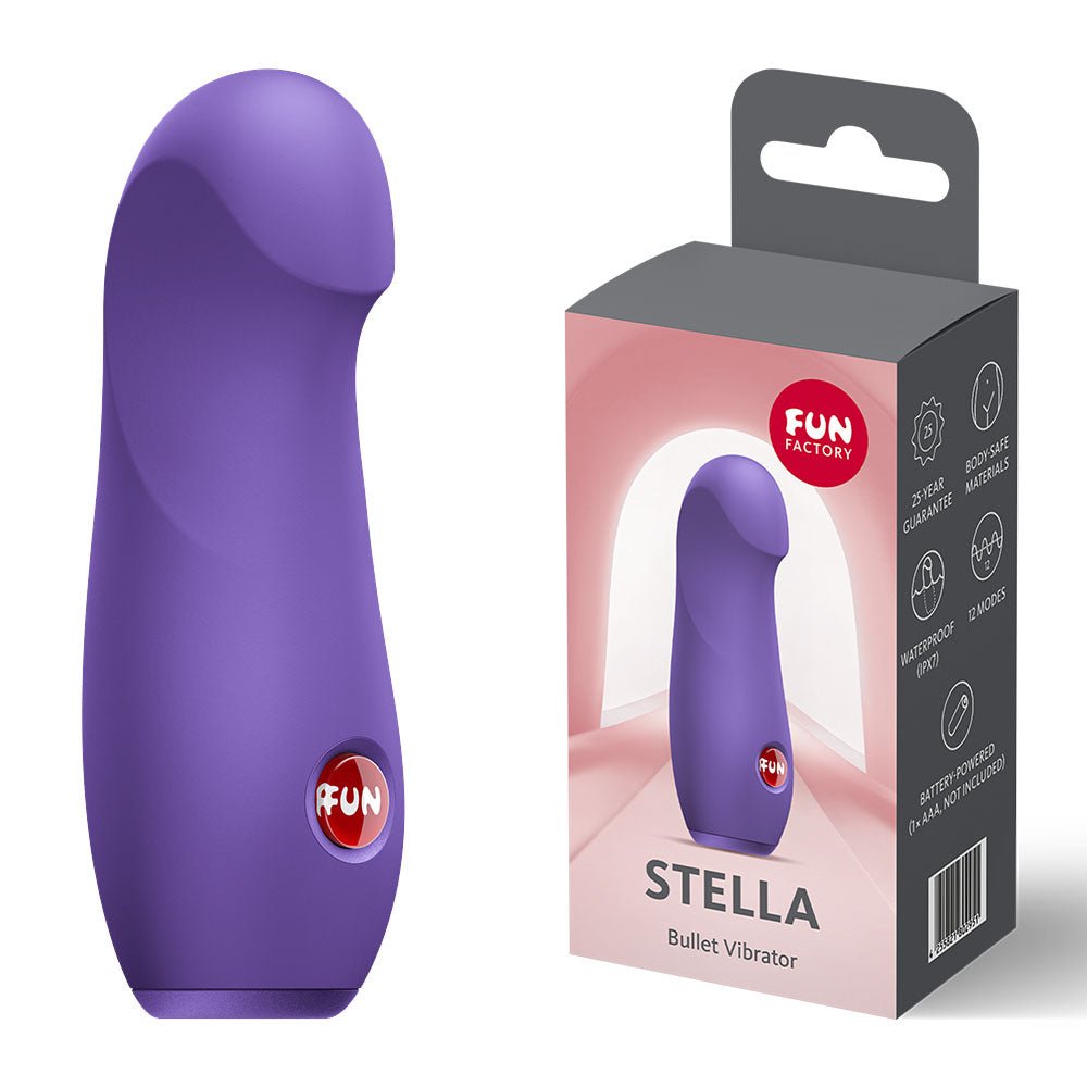 Fun Factory STELLA Blackcurrant - Purple Vibrating Bullet - Silk and Sin