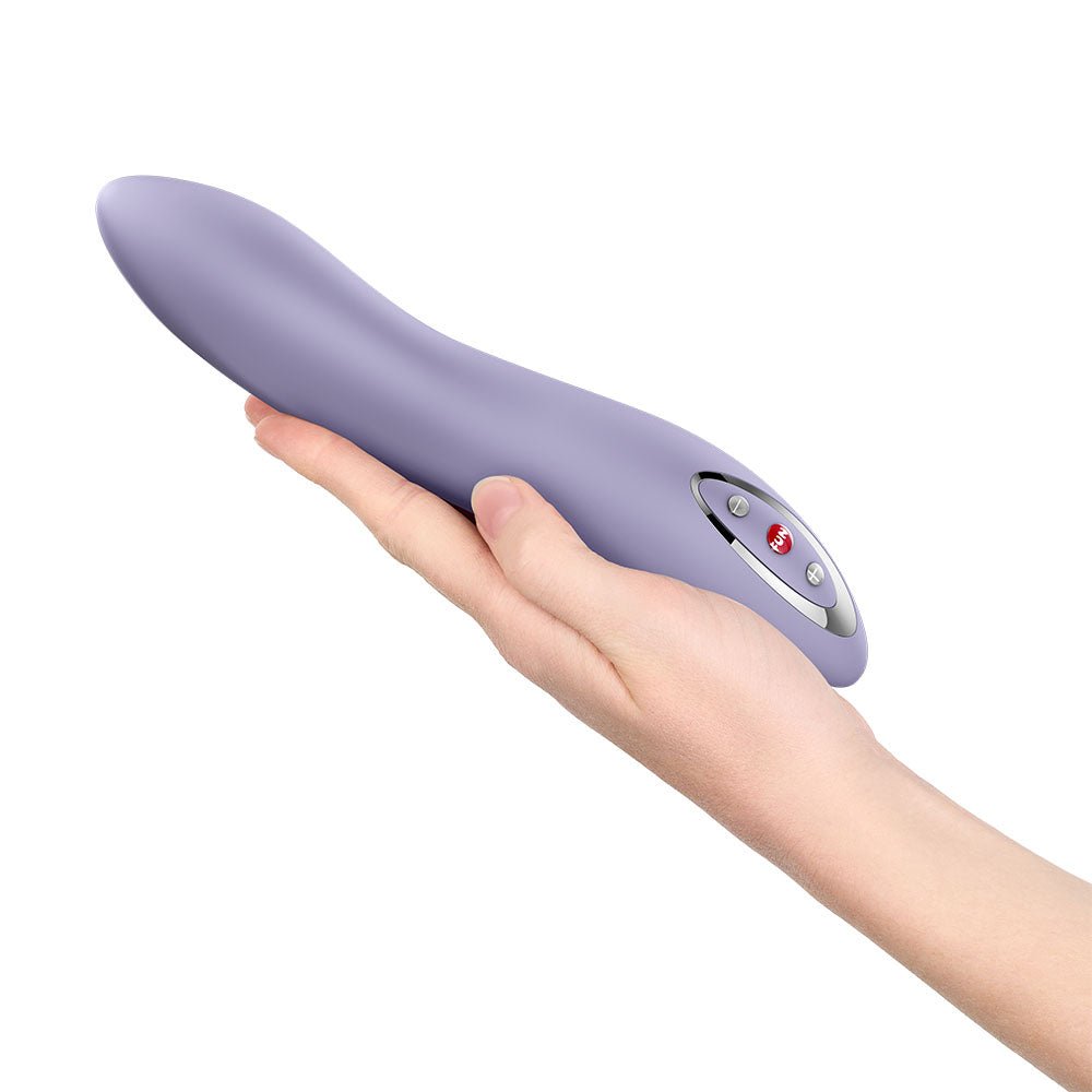 Fun Factory STRONIC FLOW Light Violet - Light Violet 21.6 cm USB Rechargeable Thrusting Vibrator - Silk and Sin
