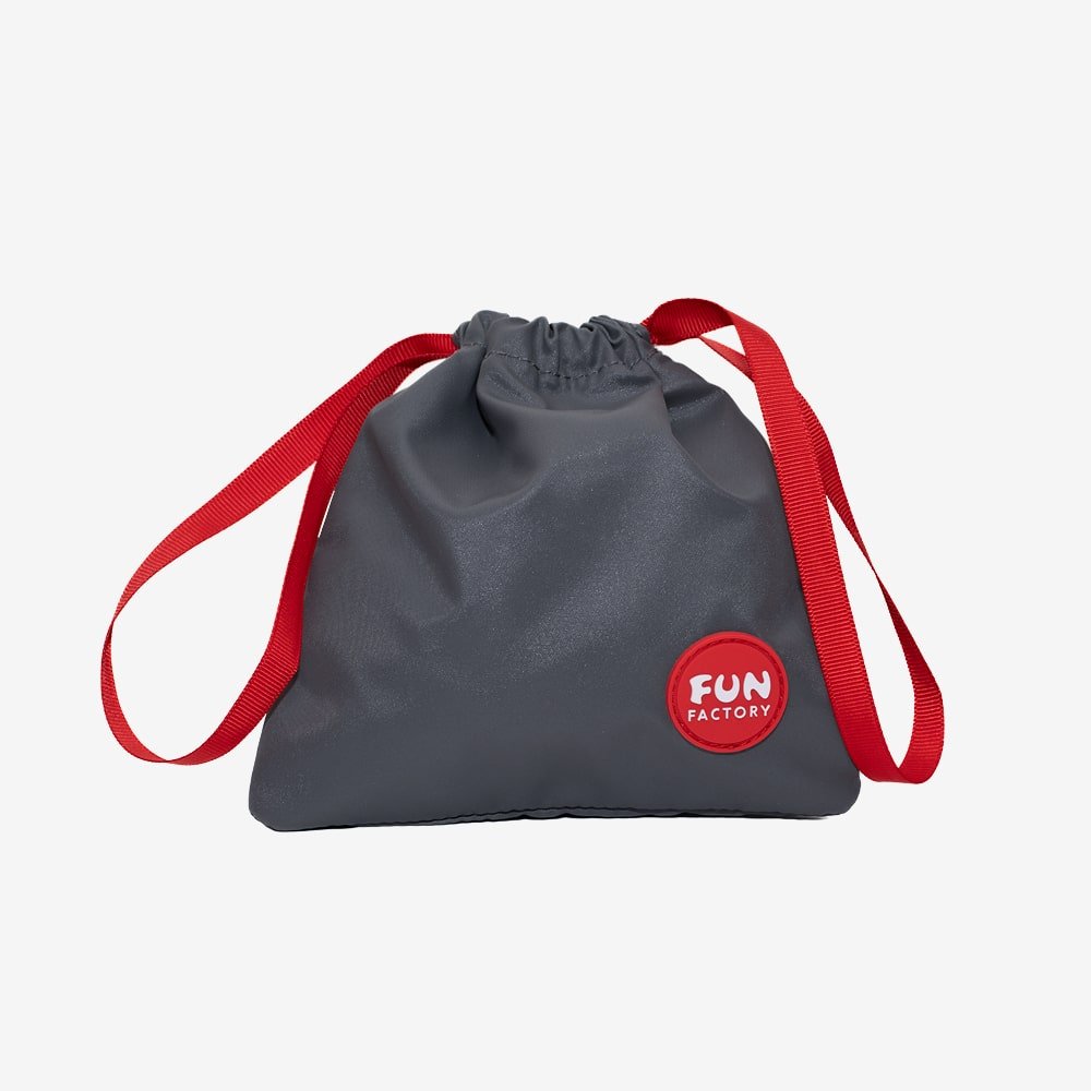 Fun Factory TOYBAG S grey - Grey Discreet Storage Bag - Small - Silk and Sin