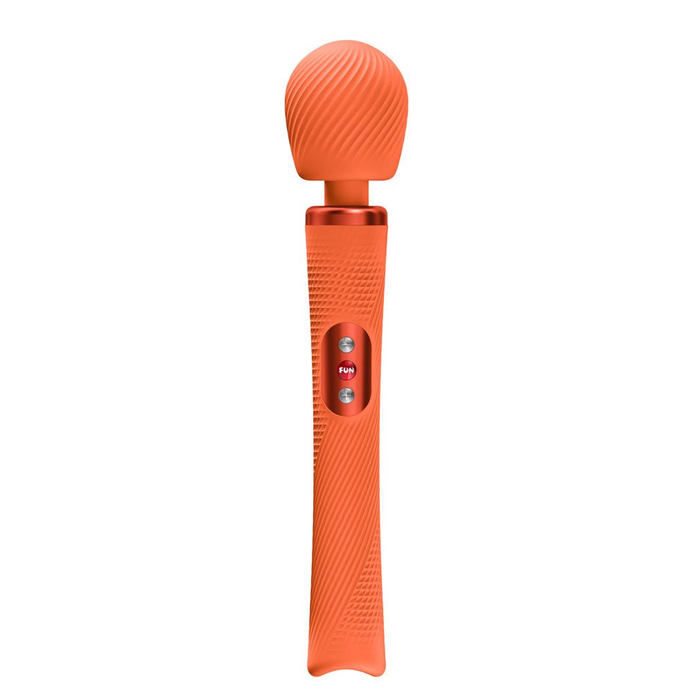 Fun Factory VIM Orange - Orange USB-C Rechargeable Rumbling Massage Wand - Silk and Sin