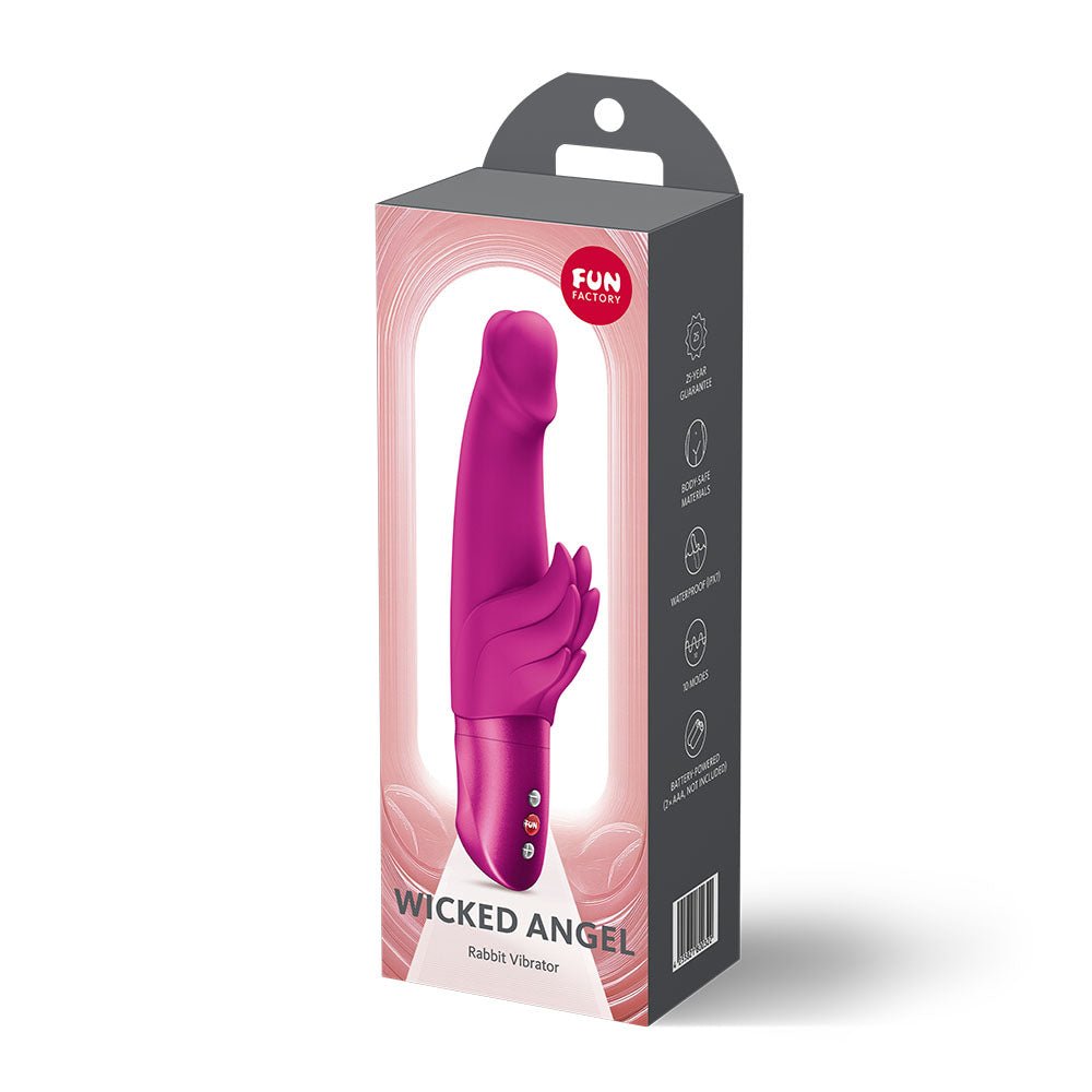 Fun Factory WICKED ANGEL Magenta - Magenta Angel Vibrator - Silk and Sin