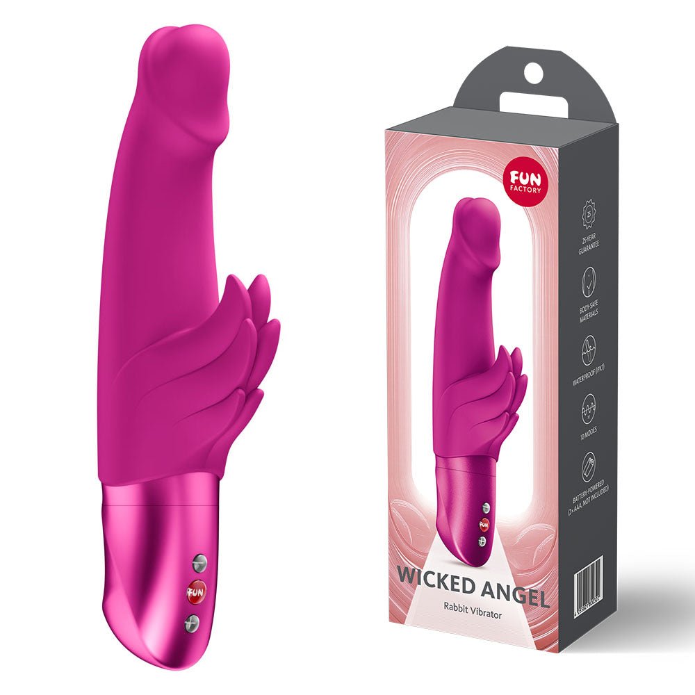 Fun Factory WICKED ANGEL Magenta - Magenta Angel Vibrator - Silk and Sin