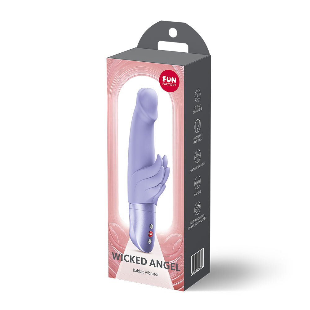 Fun Factory WICKED ANGEL Purple - Purple Angel Vibrator - Silk and Sin