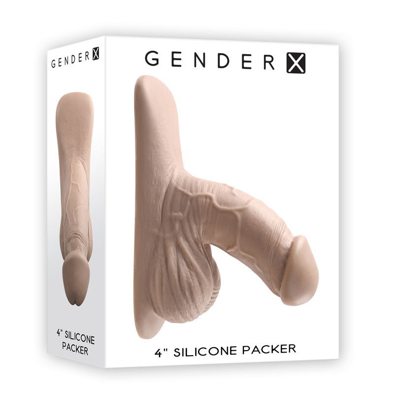 Gender X 4'' SILICONE PACKER LIGHT - Flesh 10 cm Packer - Silk and Sin