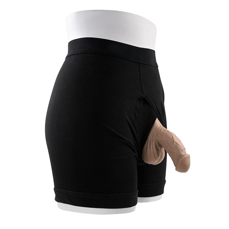 Gender X 4'' SILICONE PACKER MEDIUM - Tan 10 cm Packer - Silk and Sin