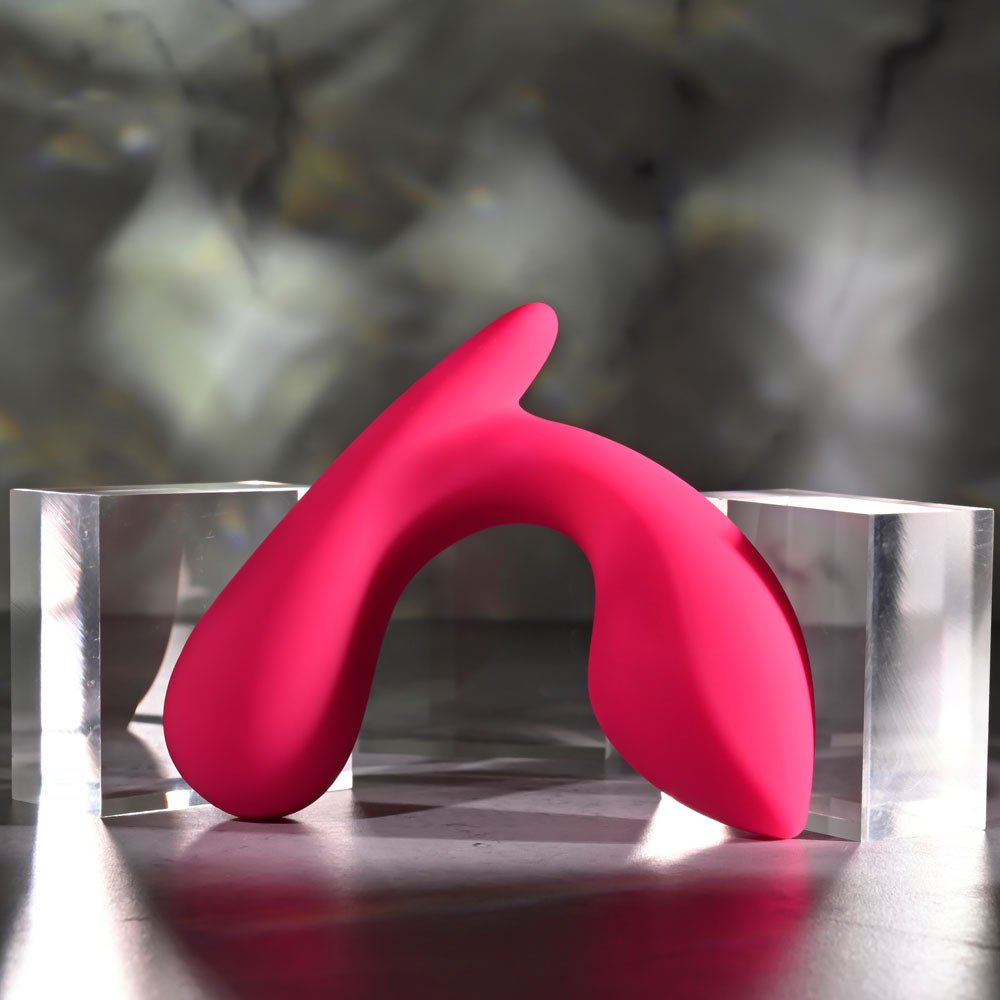 Gender X ALL ABOUT THE BASS - Pink USB Rechargeable Wearable Vibrator with Wireless Remote - Silk and Sin