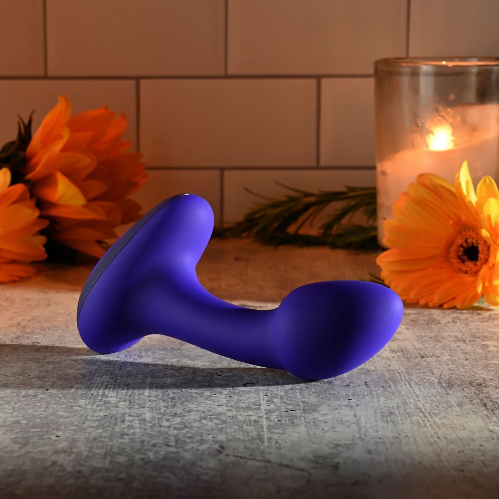 Gender X ANYBODYS PLUG - Blue 11.4 cm USB Rechargeable Vibrating Butt Plug - Silk and Sin