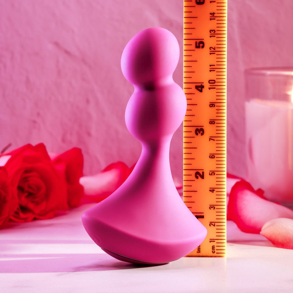Gender X BALL GAME - Pink 13.5 cm USB Rechargeable Vibrating Butt Plug - Silk and Sin