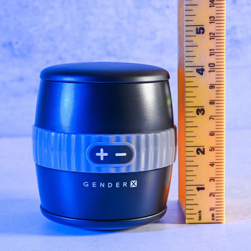 Gender X BARREL OF FUN - Black USB Rechargeable Stroker - Silk and Sin