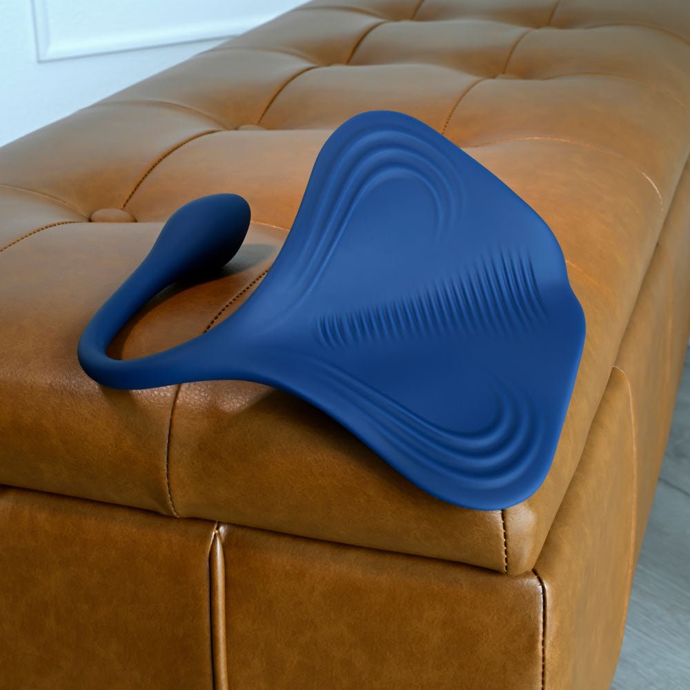 Gender X DAILY GRIND - Blue USB Rechargeable Grinding Pad with Anal Plug - Silk and Sin