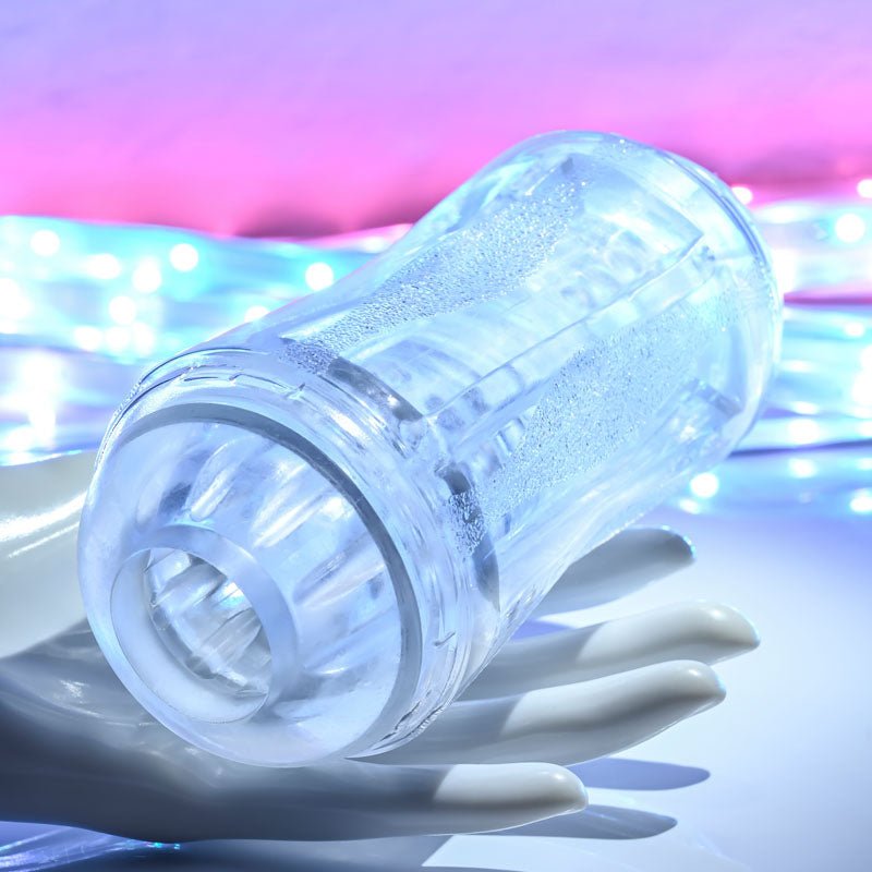 Gender X DOUBLE FANTASY - Clear Double Ended Stroker - silkandsin