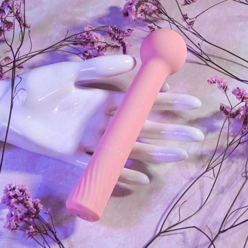 Gender X FLEXI WAND - Pink 16.6 cm USB Rechargeable Vibrator - Silk and Sin