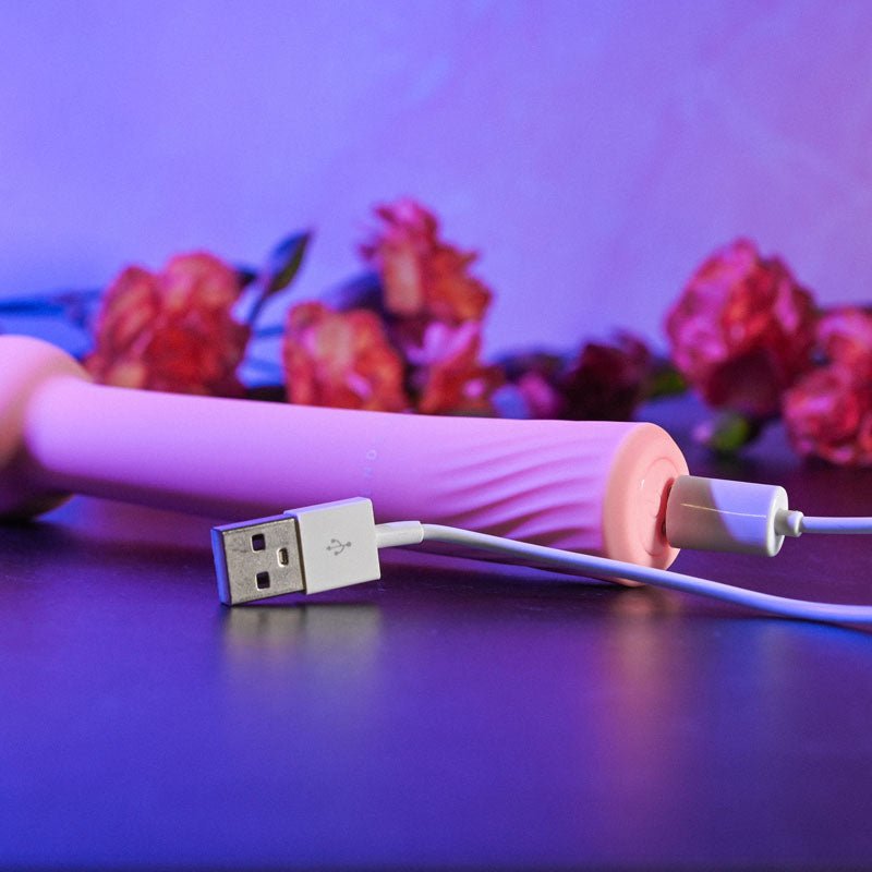 Gender X FLEXI WAND - Pink 16.6 cm USB Rechargeable Vibrator - Silk and Sin