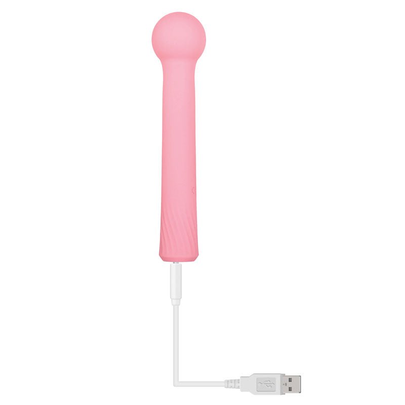 Gender X FLEXI WAND - Pink 16.6 cm USB Rechargeable Vibrator - Silk and Sin