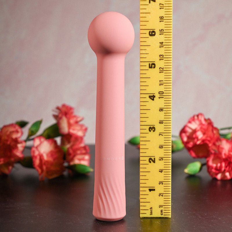 Gender X FLEXI WAND - Pink 16.6 cm USB Rechargeable Vibrator - Silk and Sin