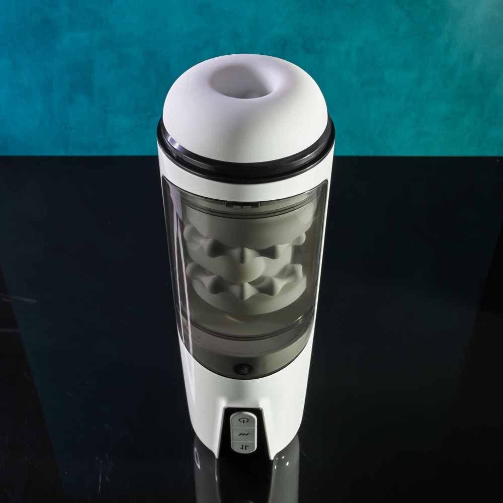 Gender X GET YOUR STROKE ON - USB Rechargeable Thrusting & Vibrating Auto Masturbator - Silk and Sin