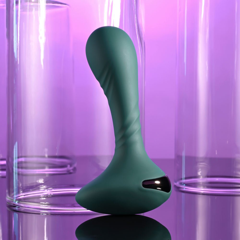 Gender X GOES ANYWHERE - Green 12.4 cm USB Rechargeable Vibrator - Silk and Sin
