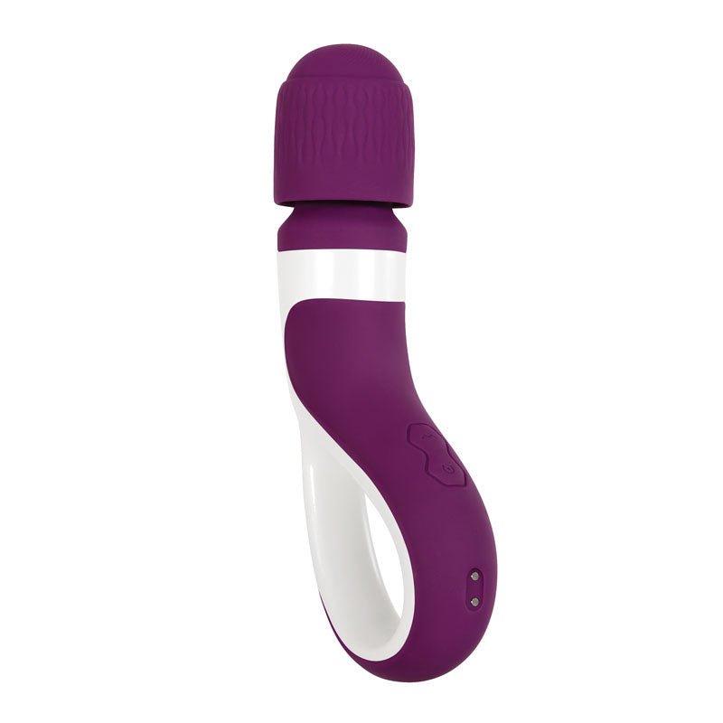 Gender X HANDLE IT - Purple/White USB Rechargeable Massager Wand - Silk and Sin