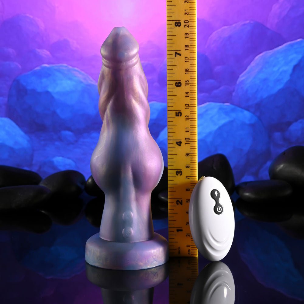 Gender X IMAGINARY FRIEND - Purple/Pink USB Rechargeable Vibrating Fantasy Dildo with Wireless Remote - silkandsin