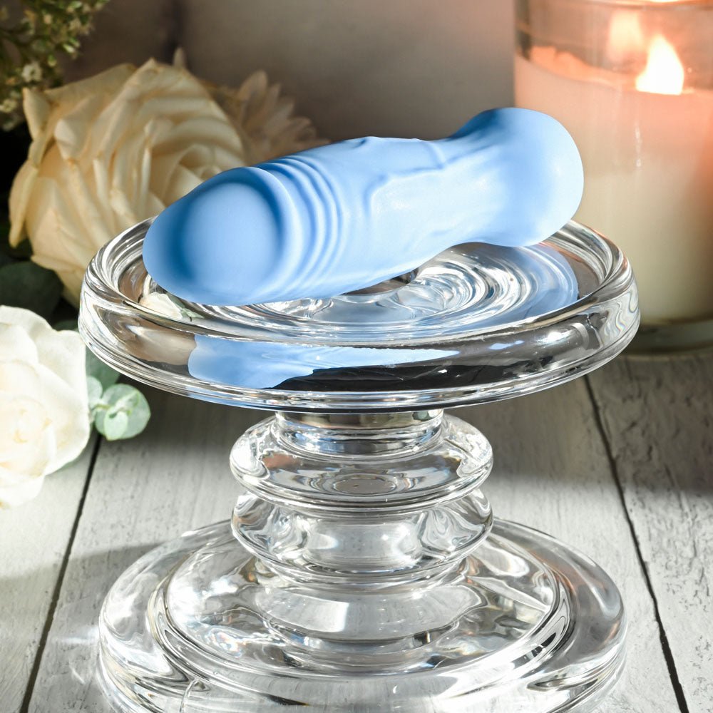 Gender X LIL BUDDY - Light Blue 10.1 cm USB Rechargeable Mini Vibrator - Silk and Sin