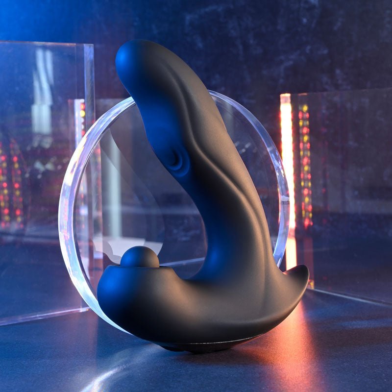 Gender X MAD TAPPER - Black USB Rechargeable Double Tapping Vibrating Massager - Silk and Sin