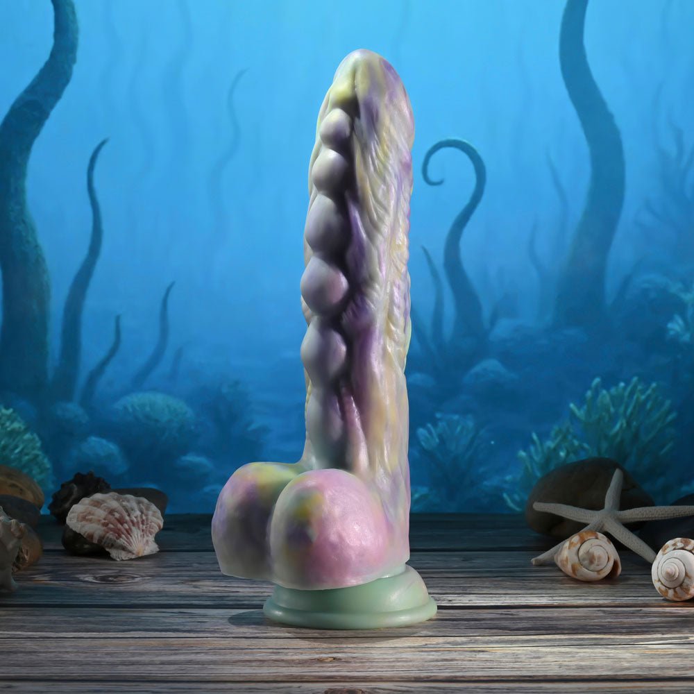 Gender X MONSTER'S BALL - USB Rechargeable Vibrating and Thrusting Fantasy Dildo with Wireless Remote - silkandsin