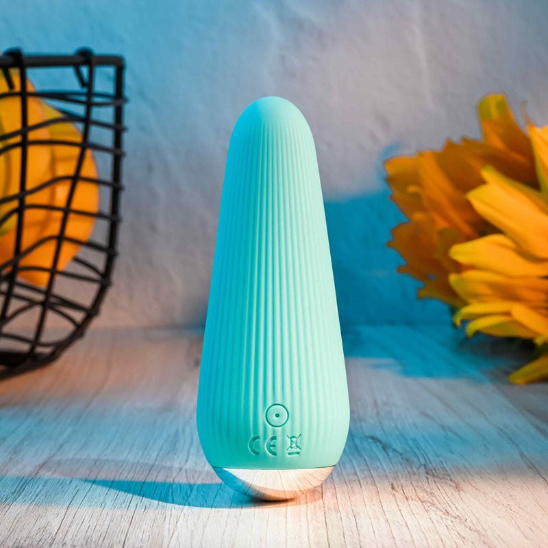 Gender X O-CONE - Blue 10.8 cm (4.25'') USB Rechargeable Bullet - Silk and Sin