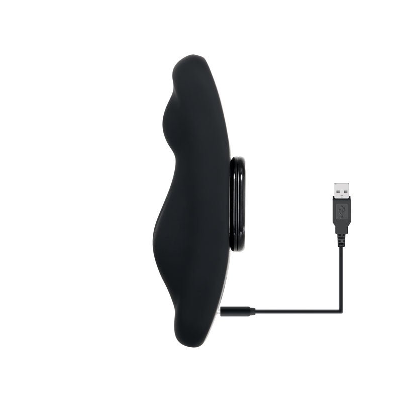 Gender X OUR UNDIE VIBE - Black USB Rechargeable Panty Vibe - Silk and Sin