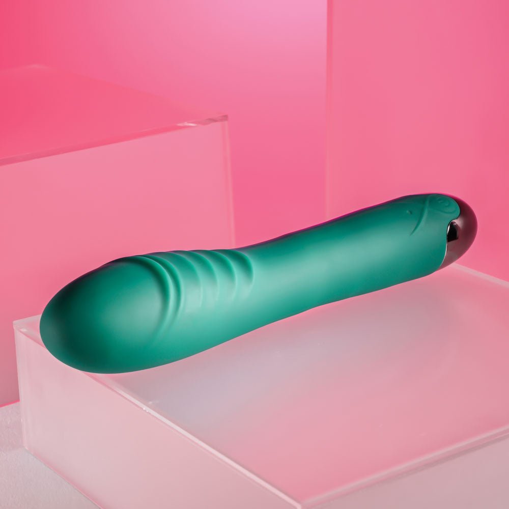 Gender X PIROUETTE - Green 20.6 cm USB Rechargeable Vibrator - Silk and Sin