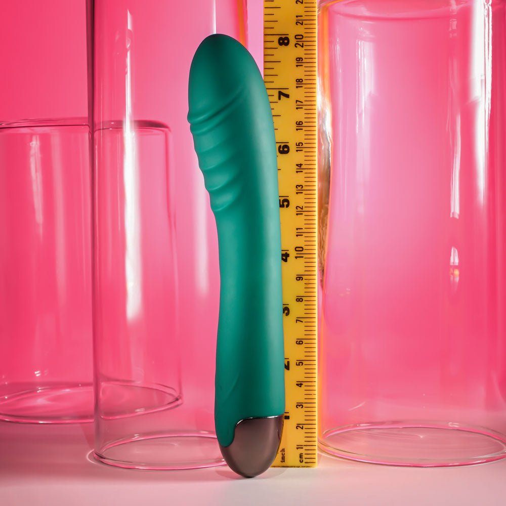 Gender X PIROUETTE - Green 20.6 cm USB Rechargeable Vibrator - Silk and Sin
