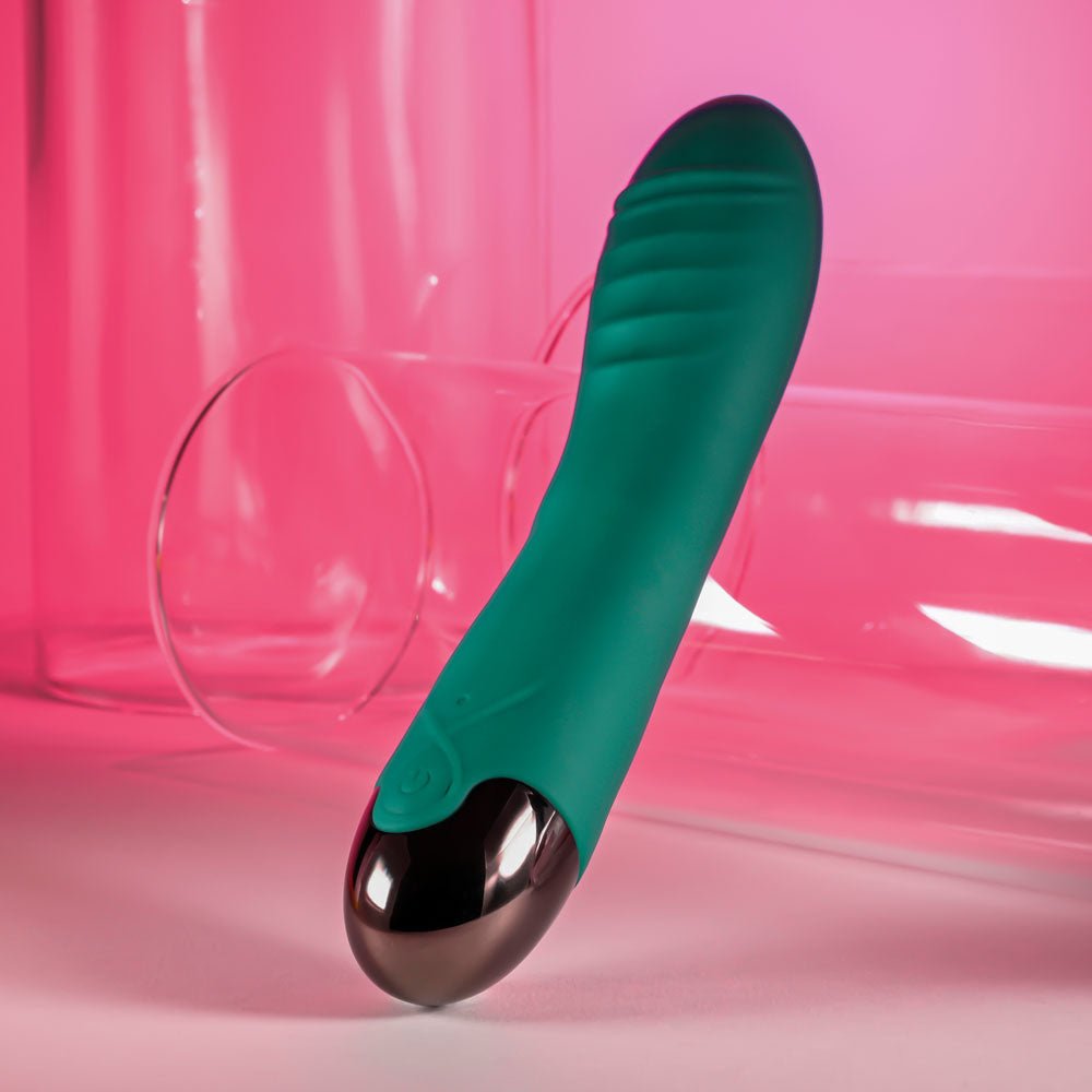 Gender X PIROUETTE - Green 20.6 cm USB Rechargeable Vibrator - Silk and Sin