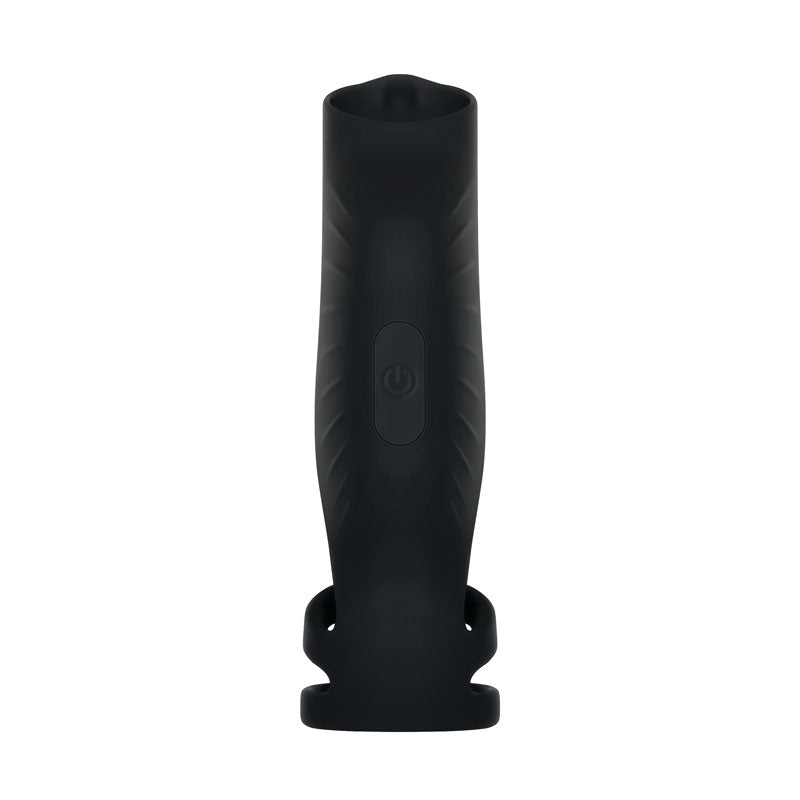 Gender X ROCKETEER - Black USB Rechargeable Vibrating Penis Sleeve - Silk and Sin
