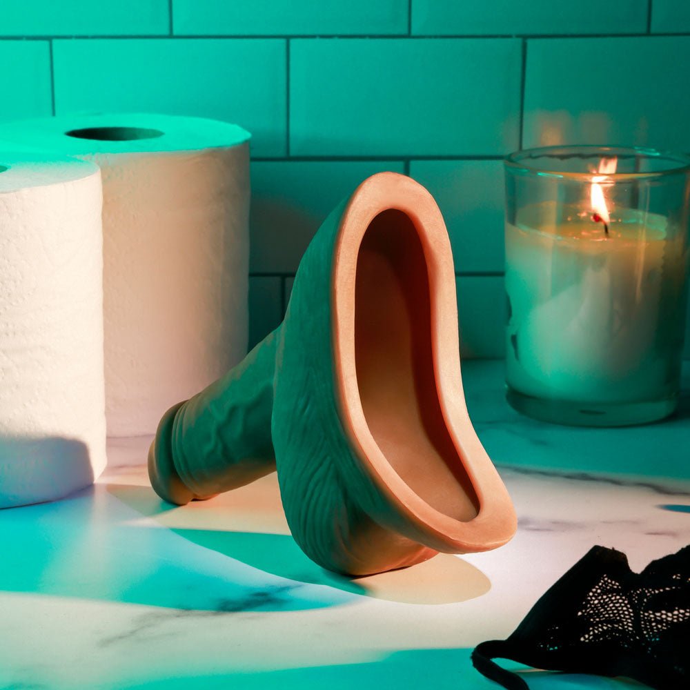Gender X STAND TO PEE - Dark - Brown Realistic Stand-To-Pee Funnel - Silk and Sin