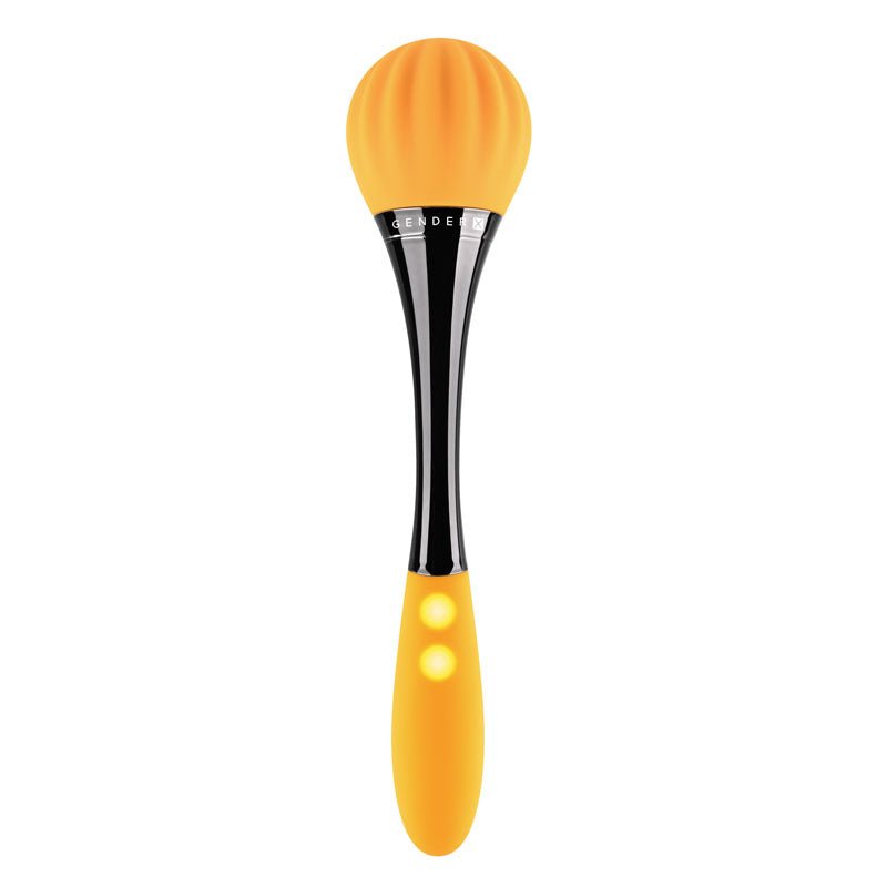 Gender X SUNFLOWER - Yellow 20 cm USB Rechargeable Massage Wand - Silk and Sin