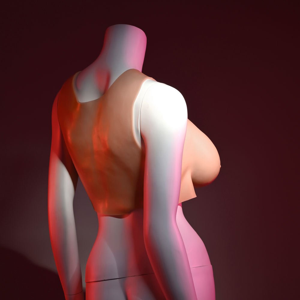 Gender X UNDERGARMENTS - PLATE D-CUP - Light - Flesh Wearable Breasts - D-Cup Size - Silk and Sin