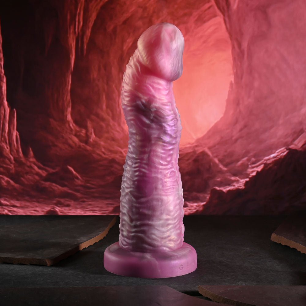 Gender X WHIMSICAL - Pink USB Rechargeable Vibrating Fantasy Dildo with Wireless Remote - silkandsin