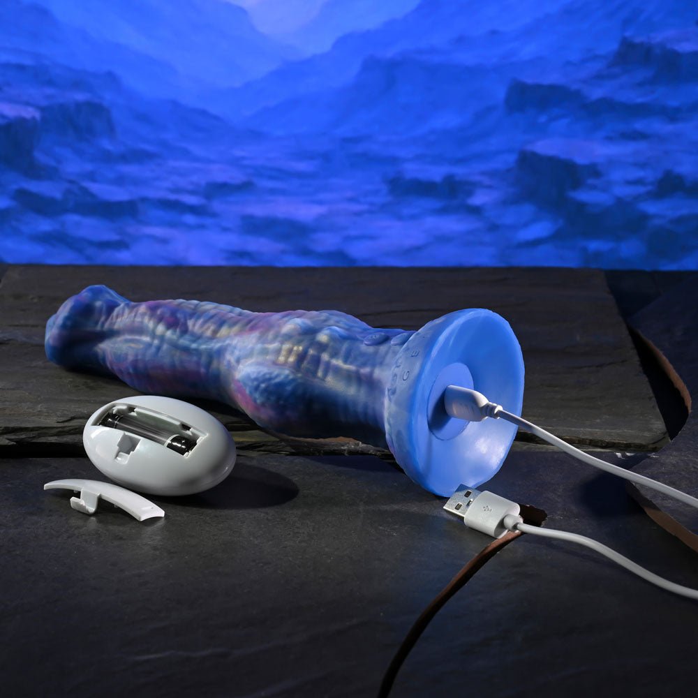 Gender X WILDEST DREAMS - USB Rechargeable Vibrating and Thrusting Fantasy Dildo with Wireless Remote - silkandsin