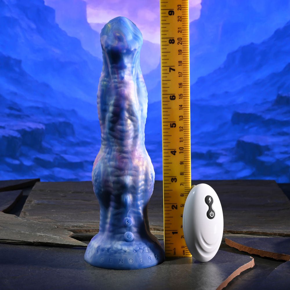 Gender X WILDEST DREAMS - USB Rechargeable Vibrating and Thrusting Fantasy Dildo with Wireless Remote - silkandsin