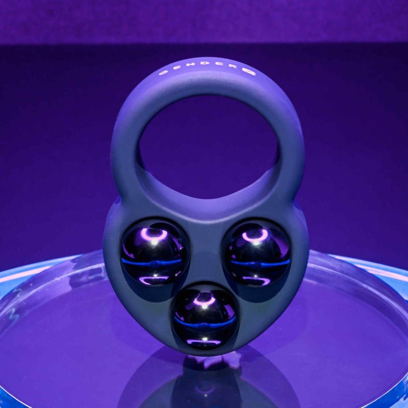 Gender X WORKOUT RING - Black Weighted Cock Ring - Silk and Sin